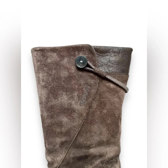 Teva Montecito Suede Leather Side Zip Mid-Calf Boots - Picture 3 of 5